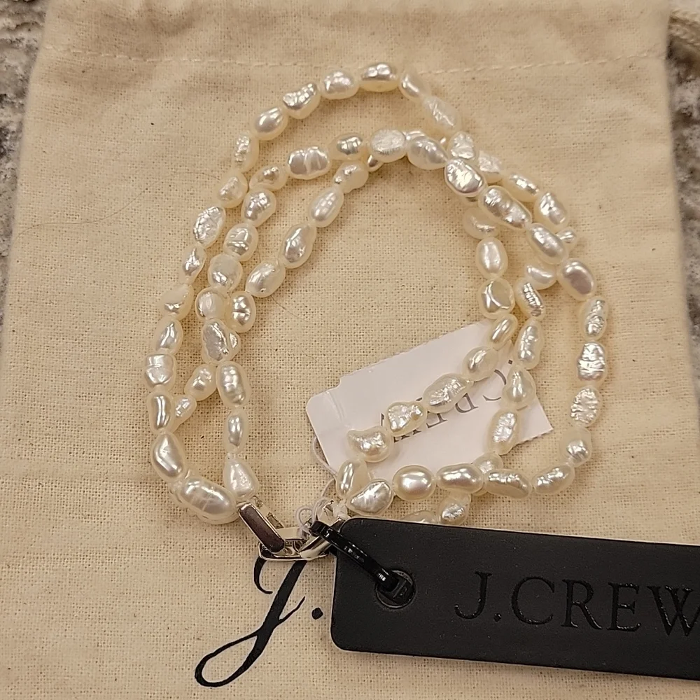 Freshwater pearl layered bracelet